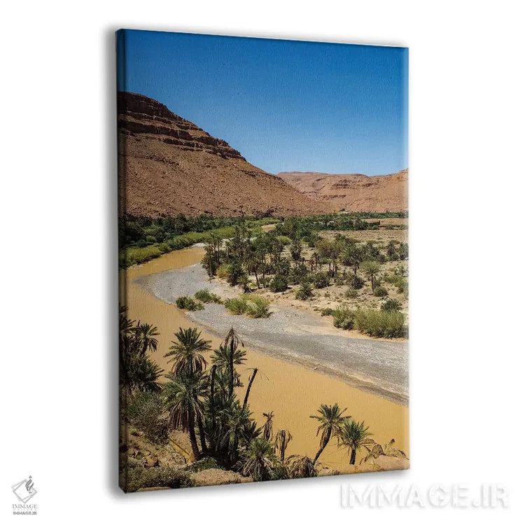 تابلو دکوراتیو Morocco. Ziz Valley Gorge and palm trees,دره زیز، مراکش. تنگ… اثر جولی سیندا - نمای پرسپکتیو محصول