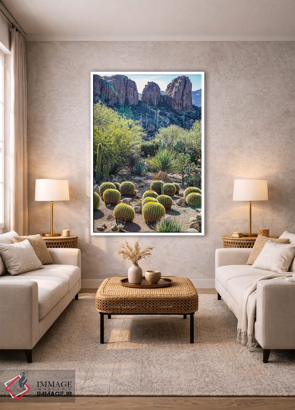 تابلو دکوراتیو USA Saguaro Cactus,آریزونا، آمریکا. کاکتوس ساگوارو اثر جولی سیندا - D1W