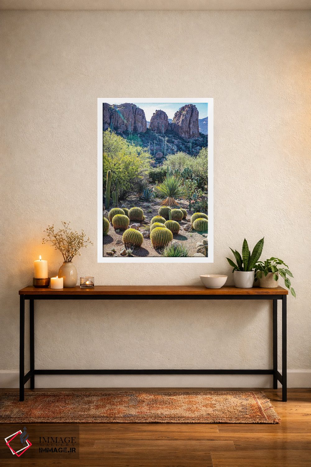 تابلو دکوراتیو USA Saguaro Cactus,آریزونا، آمریکا. کاکتوس ساگوارو اثر جولی سیندا - D3W