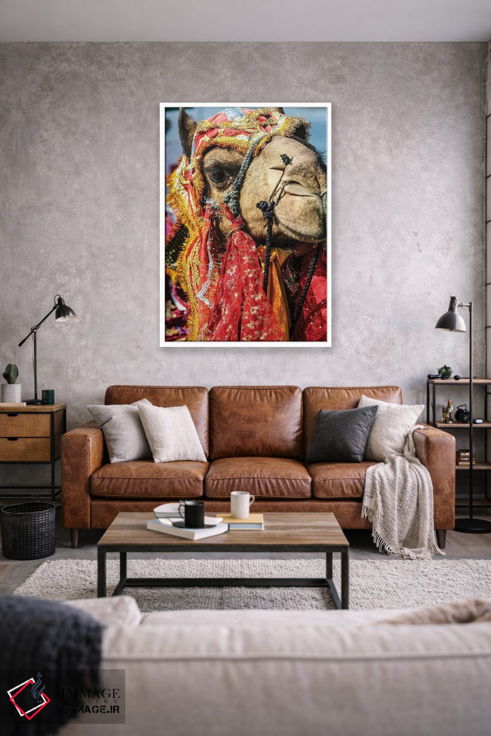 تابلو دکوراتیو Rajasthan, India. India decorated Camel, Diwali Festival of… اثر جولی سیندا - D1W
