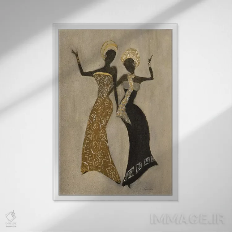 تابلو دکوراتیو جشن II اثر جولیا شاترنیک - نمای قابدار سفید