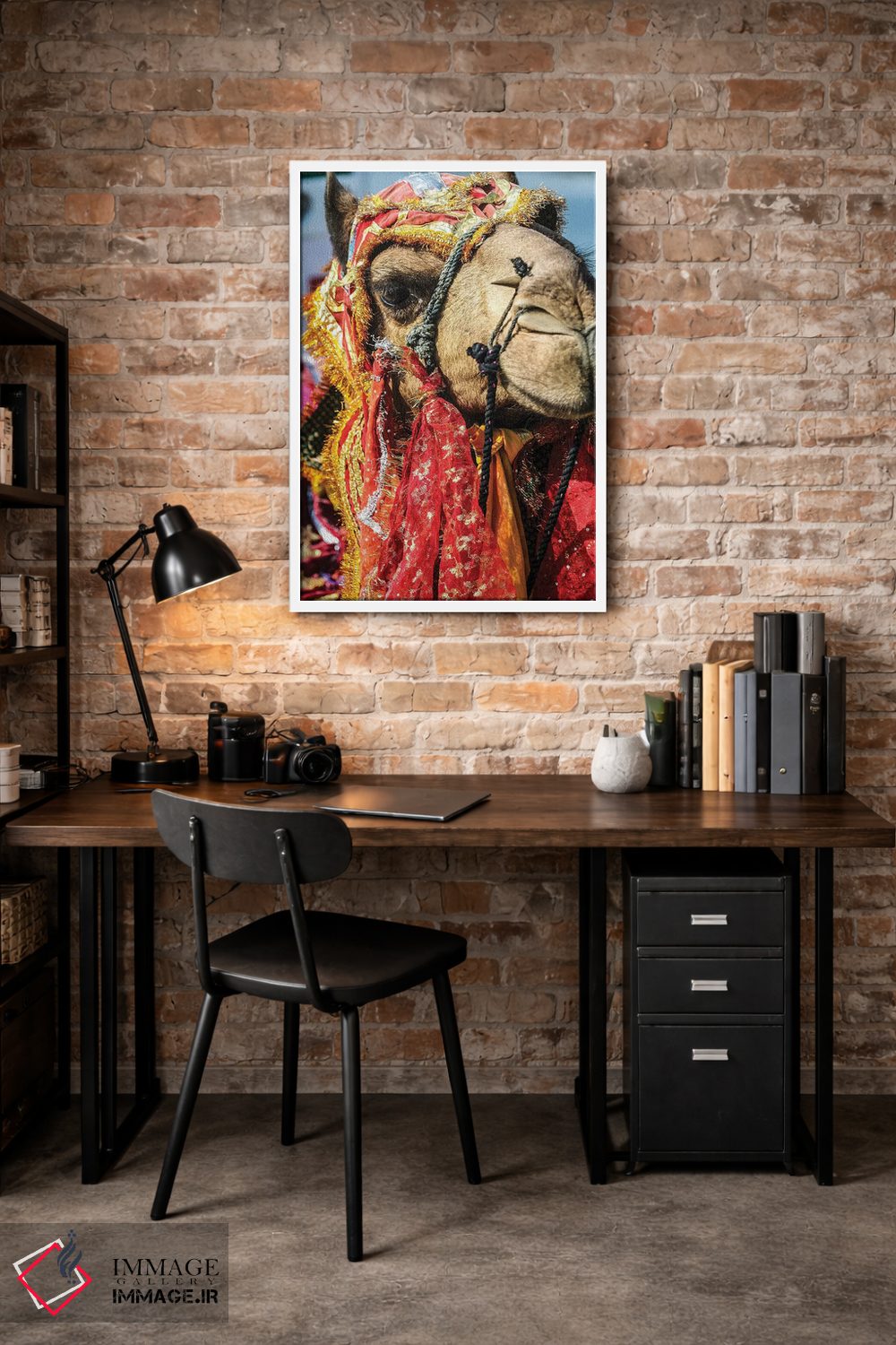 تابلو دکوراتیو Rajasthan, India. India decorated Camel, Diwali Festival of… اثر جولی سیندا - D2W