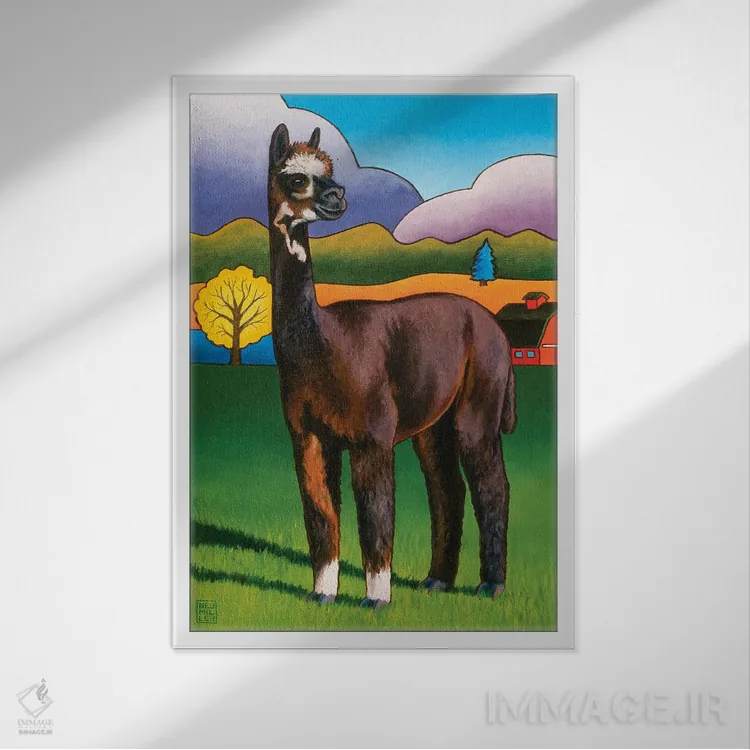 تابلو دکوراتیو بلا اثر استیسی نومیلر - نمای قابدار سفید