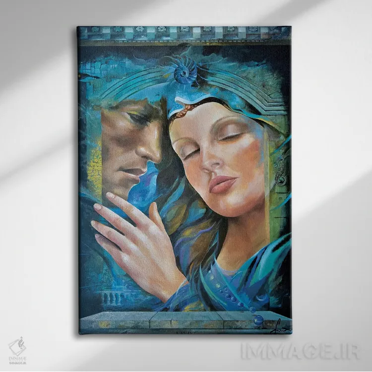 تابلو دکوراتیو ما یکی هستیم اثر سینیشا ساراتلیک - نمای روبهرو روی دیوار