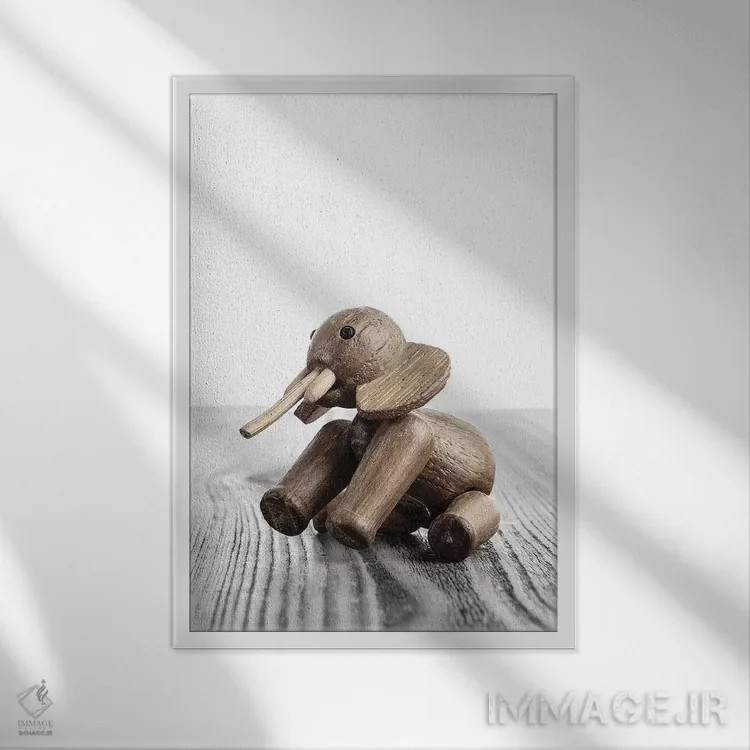 تابلو دکوراتیو فیل مجموعه زولاین اثر استودیو سنت اند سیلور - نمای قابدار سفید