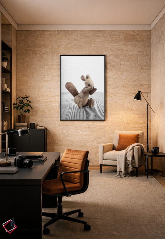 تابلو دکوراتیو سنجاب زولاین اثر استودیو سنت اند سیلور - D6B