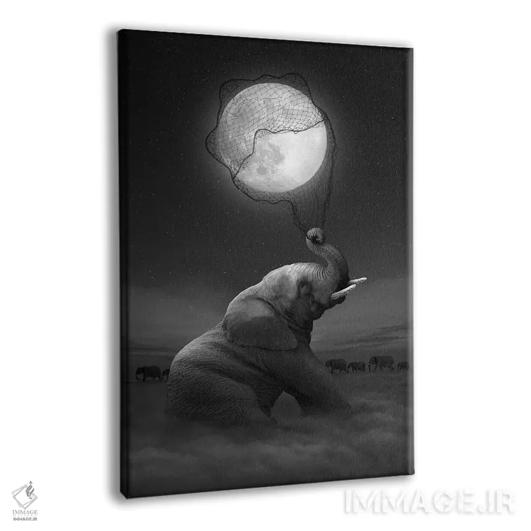 تابلو دکوراتیو فیل اثر طراحی سورینگ انکر - نمای پرسپکتیو محصول