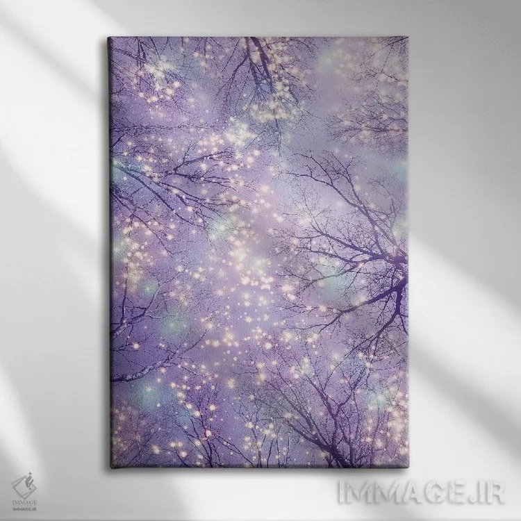 تابلو دکوراتیو سایه های هر لحظه اثر طراحی سورینگ انکر - نمای روبهرو روی دیوار