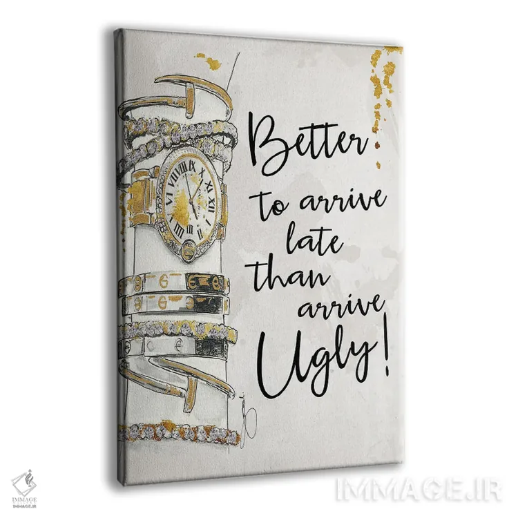 تابلو دکوراتیو دیر رسیدن اثر استودیو وان - نمای پرسپکتیو محصول