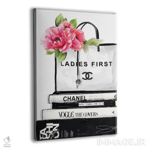 تابلو دکوراتیو بانوان اولویت دارند اثر استودیو وان - نمای پرسپکتیو محصول