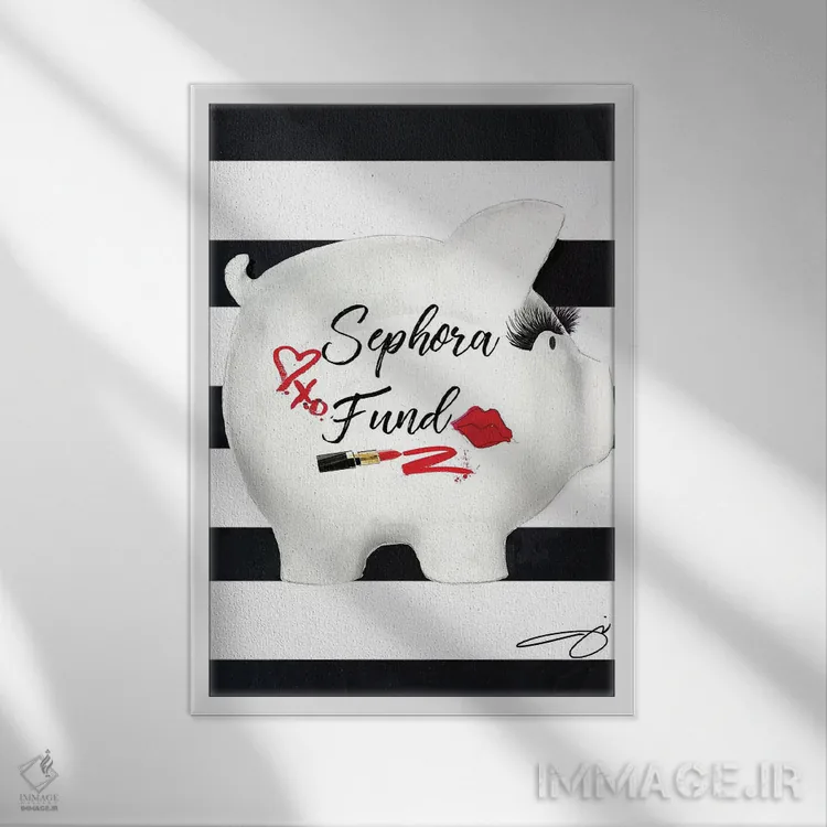 تابلو دکوراتیو صندوق سپورا اثر استودیو وان - نمای قابدار سفید