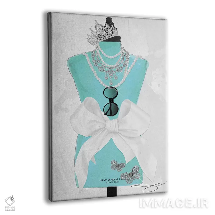 تابلو دکوراتیو دختر نیویورکی اثر استودیو وان - نمای پرسپکتیو محصول