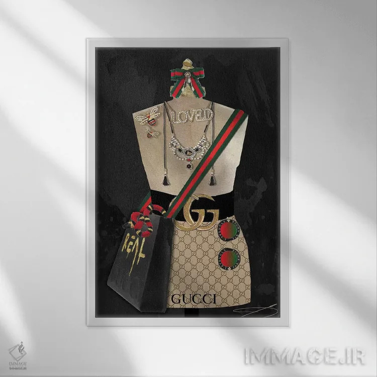 تابلو دکوراتیو دختر رومی اثر استودیو وان - نمای قابدار سفید