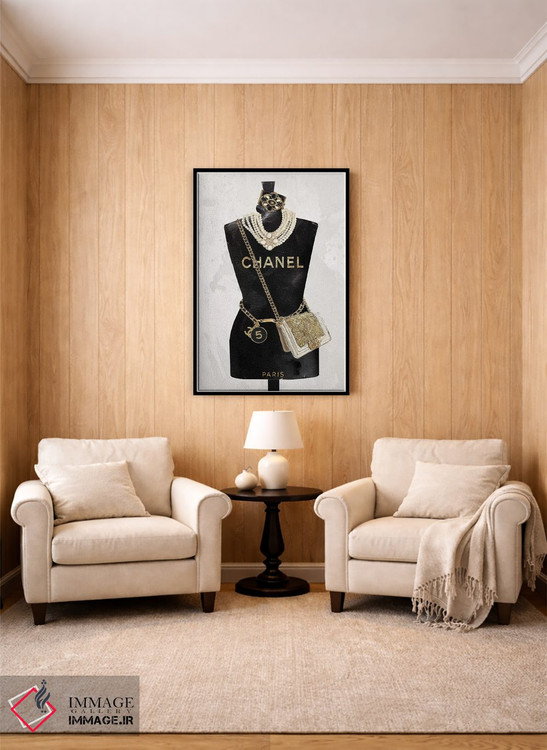 تابلو دکوراتیو دختر پاریسی اثر استودیو وان - D3B