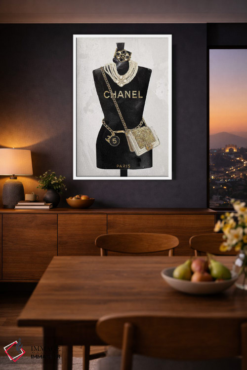 تابلو دکوراتیو دختر پاریسی اثر استودیو وان - D2W