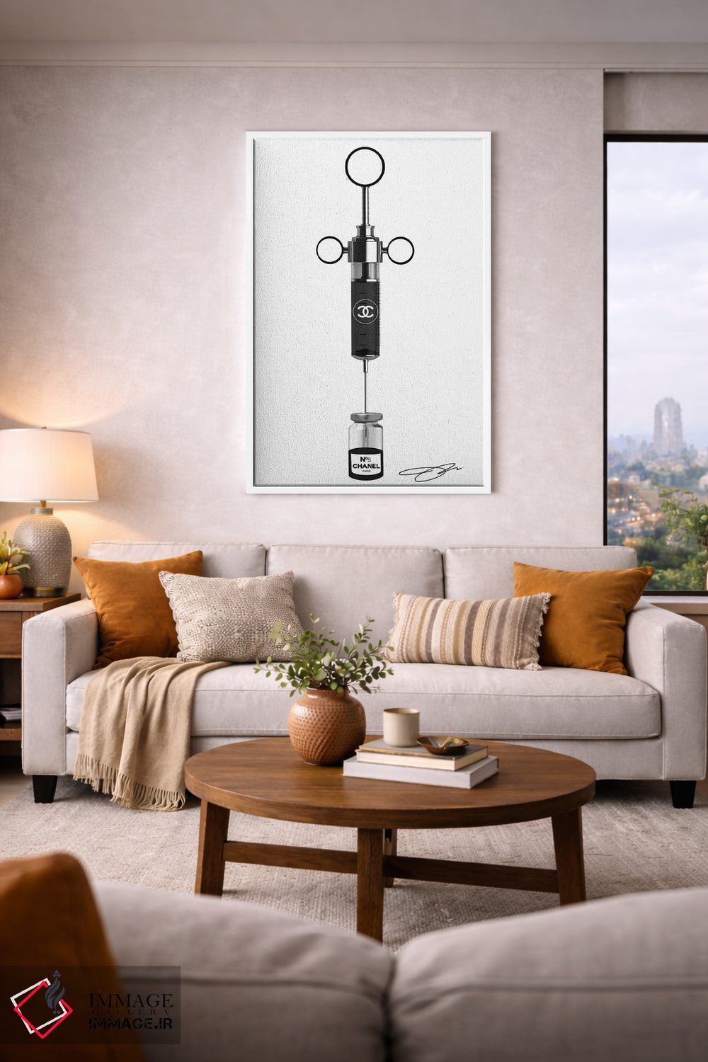 تابلو دکوراتیو شات شنل اثر استودیو وان - D4W