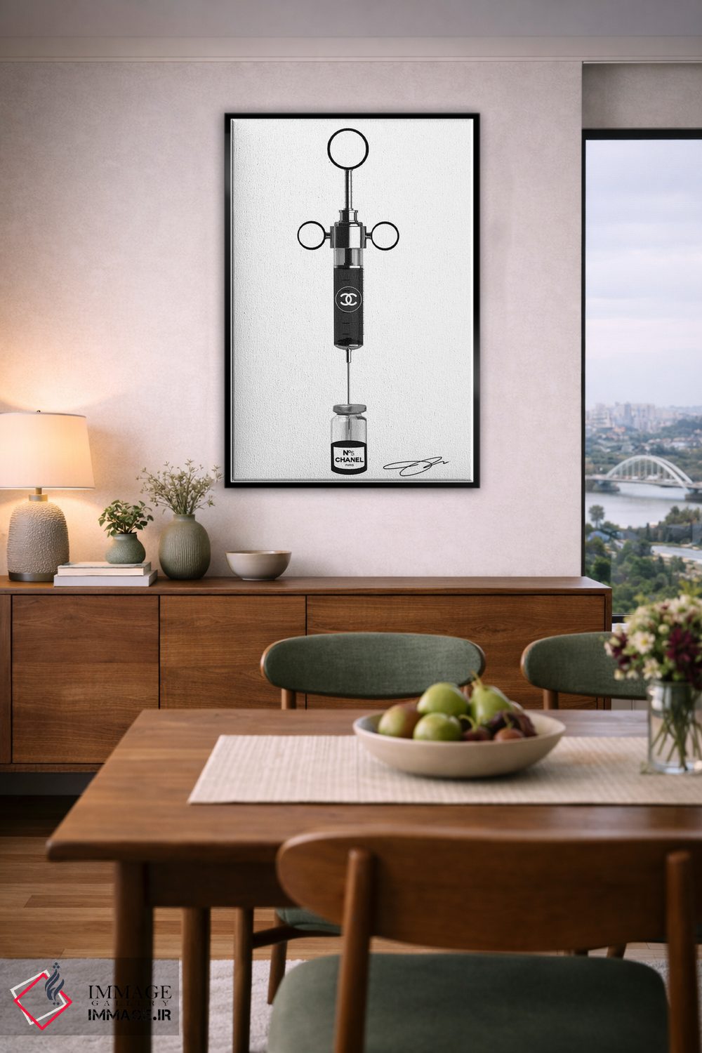 تابلو دکوراتیو شات شنل اثر استودیو وان - D6B