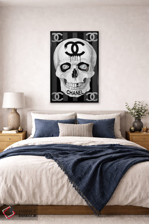 تابلو دکوراتیو جمجمه شنل اثر استودیو وان - D5B