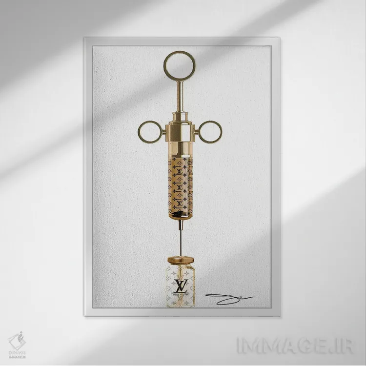 تابلو دکوراتیو شات لویی اثر استودیو وان - نمای قابدار سفید