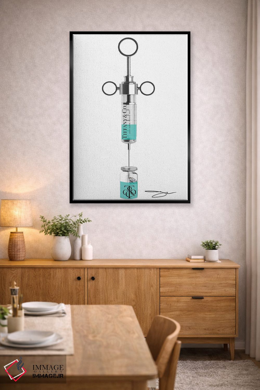 تابلو دکوراتیو شات الماس اثر استودیو وان - D6B