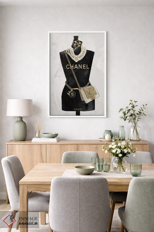 تابلو دکوراتیو دختر پاریسی اثر استودیو وان - D6W