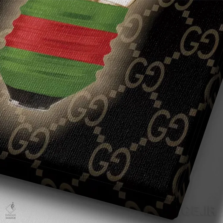 تابلو دکوراتیو گوچی ایده خوبی است اثر استودیو وان - نمای نزدیک بافت بوم