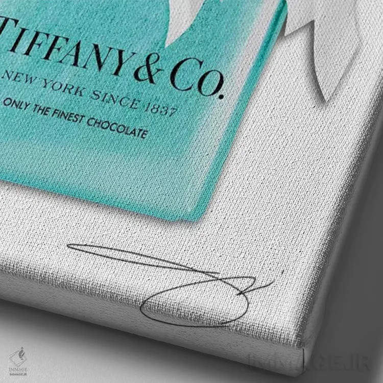 تابلو دکوراتیو اشتیاق به الماس ها اثر استودیو وان - نمای نزدیک بافت بوم