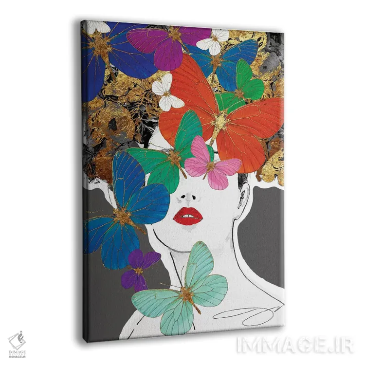 تابلو انتزاعی با من پرواز کن اثر استودیو وان - نمای پرسپکتیو محصول