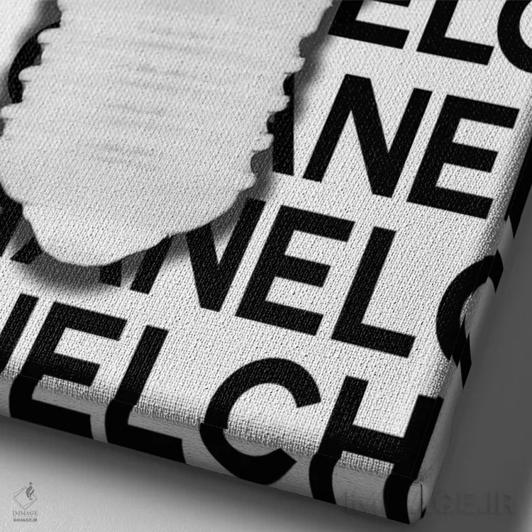 تابلو دکوراتیو شنل ایده خوبی است اثر استودیو وان - نمای نزدیک بافت بوم