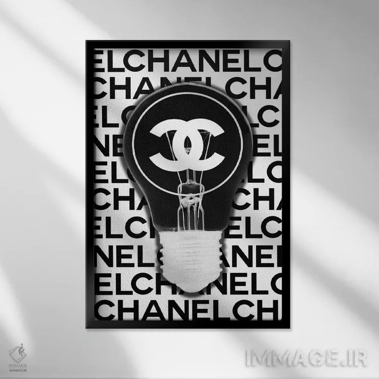 تابلو دکوراتیو شنل ایده خوبی است اثر استودیو وان - نمای قابدار مشکی