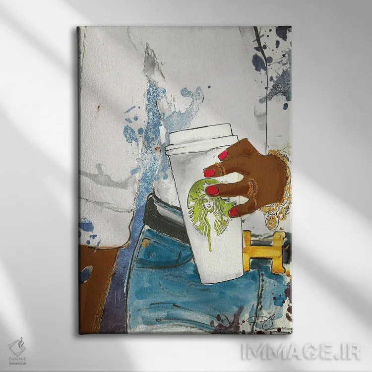 تابلو دکوراتیو ایمان به استارباکس اثر استودیو وان - نمای روبهرو روی دیوار