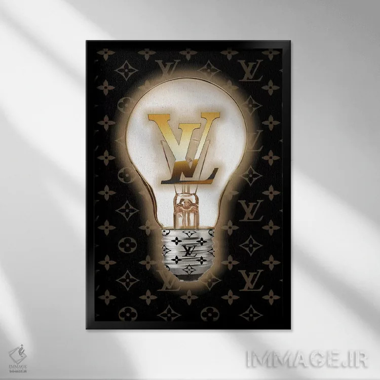 تابلو دکوراتیو لویی ایده خوبی است اثر استودیو وان - نمای قابدار مشکی