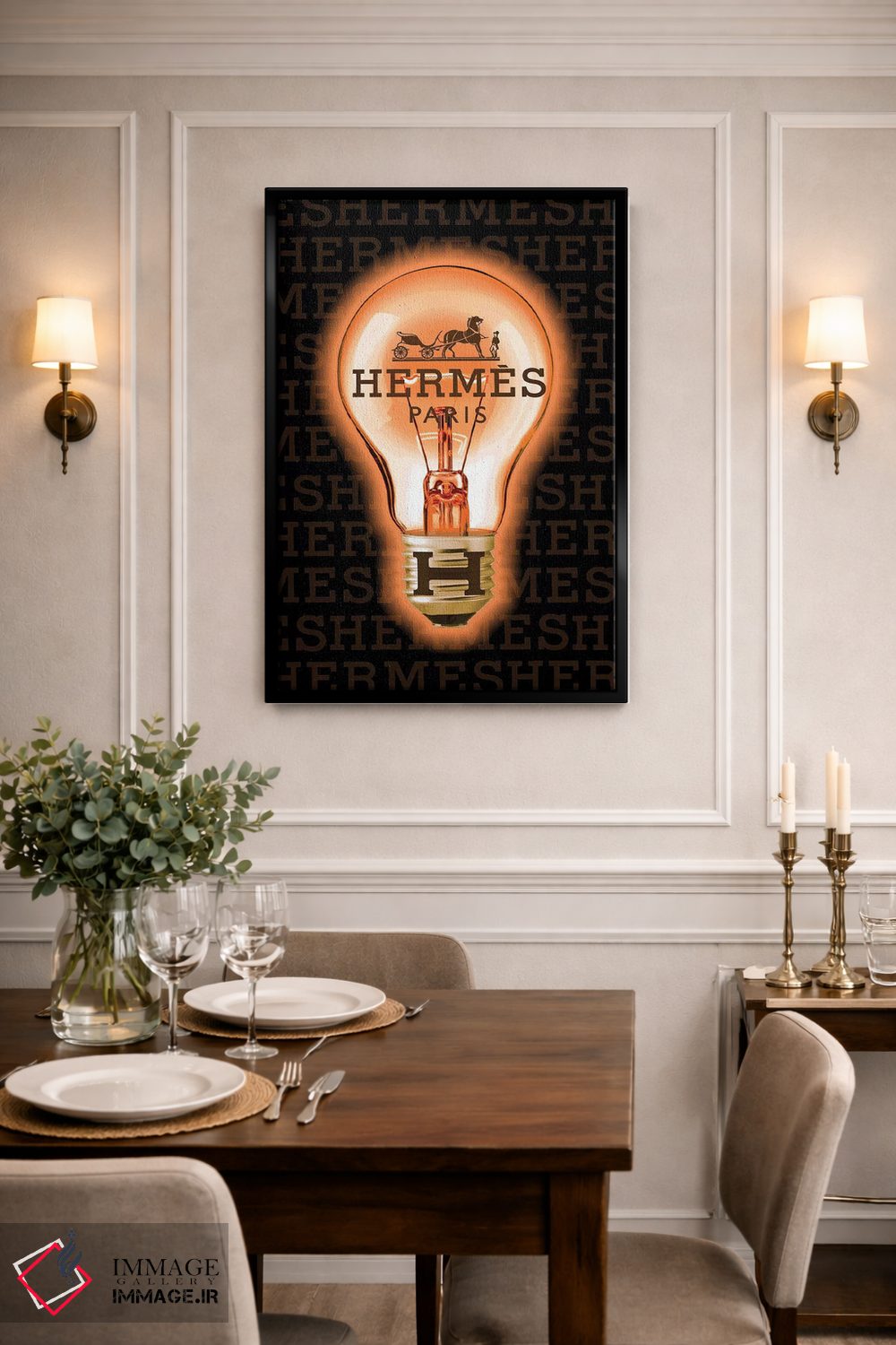 تابلو دکوراتیو هرمس ایده خوبی است اثر استودیو وان - D2B