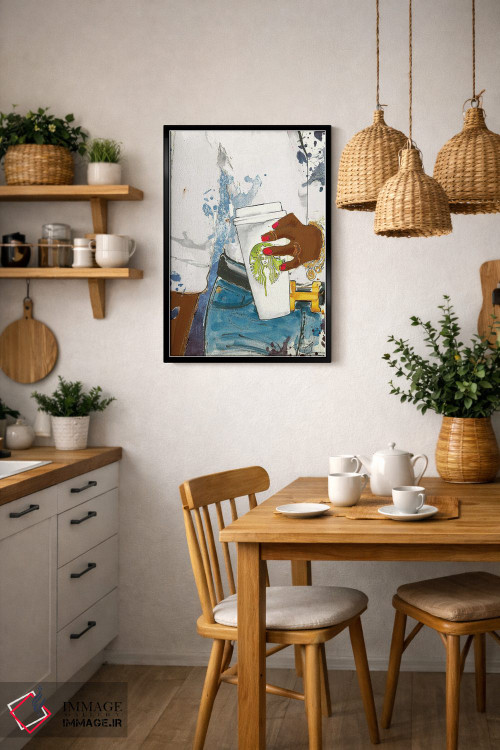 تابلو دکوراتیو ایمان به استارباکس اثر استودیو وان - D6B