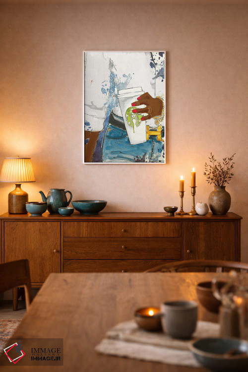 تابلو دکوراتیو ایمان به استارباکس اثر استودیو وان - D5W