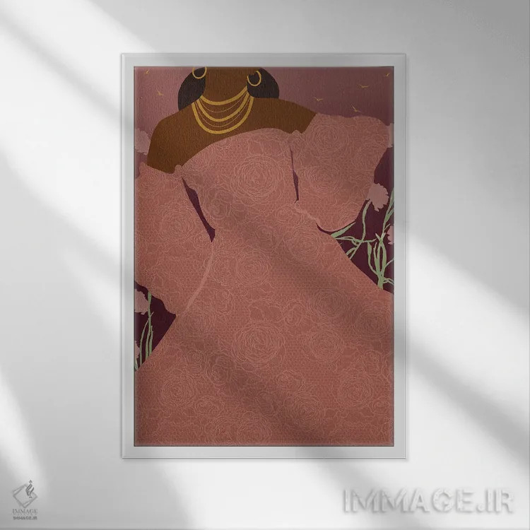 تابلو مدرن پاییز آرام اثر شرکت کاغذ ساگمون - نمای قابدار سفید