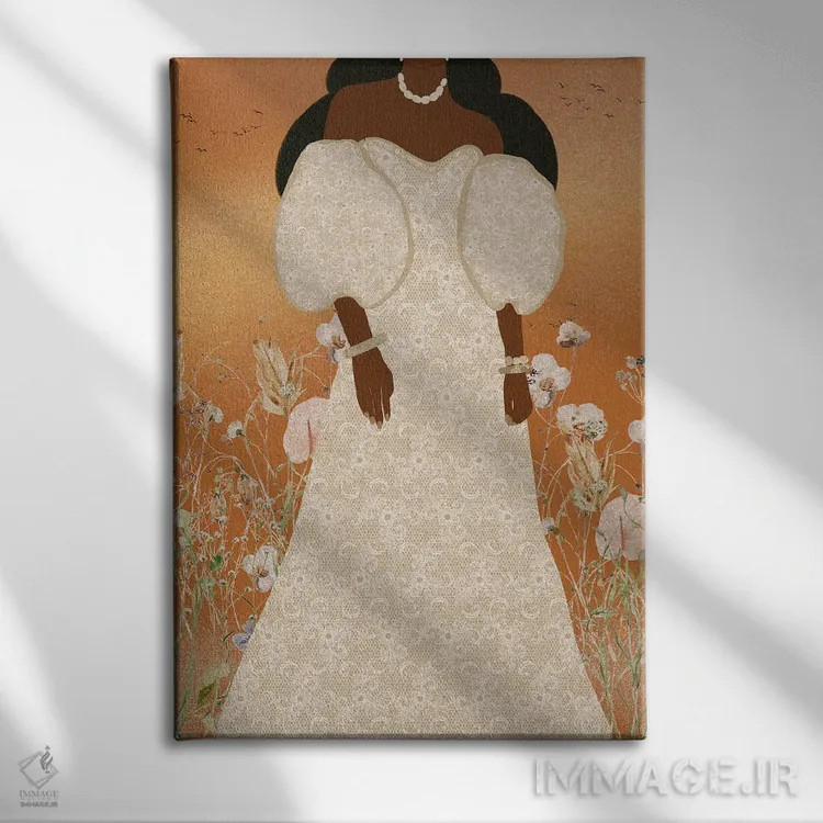 تابلو مدرن عشق به سفر اثر شرکت کاغذ ساگمون - نمای روبهرو روی دیوار