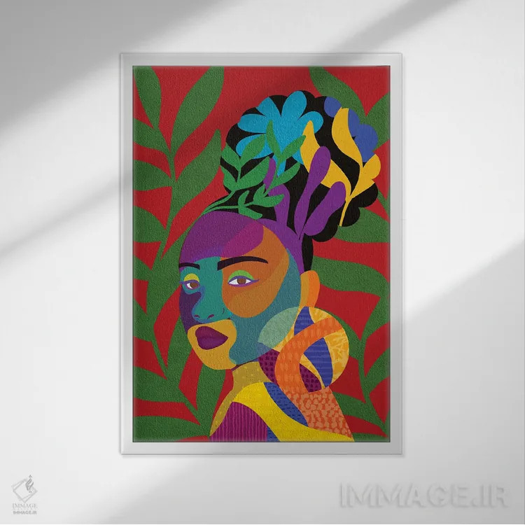 تابلو مدرن آیده اثر شرکت کاغذ ساگمون - نمای قابدار سفید