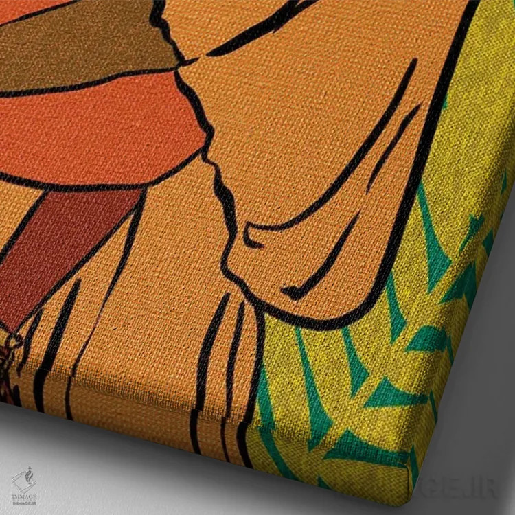 تابلو دکوراتیو عشق مادرانه اثر شرکت کاغذ ساگمون - نمای نزدیک بافت بوم