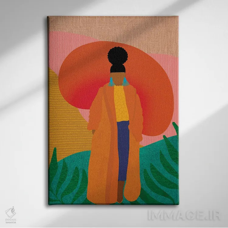 تابلو دکوراتیو سه گانگی در پاییز اثر شرکت کاغذ ساگمون - نمای روبهرو روی دیوار