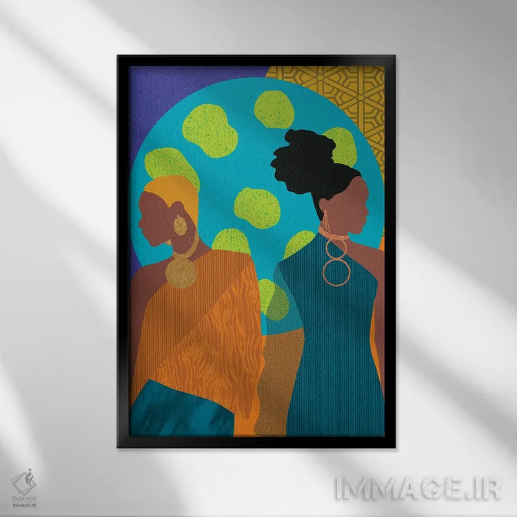 تابلو دکوراتیو هوایت را دارم اثر شرکت کاغذ ساگمون - نمای قابدار مشکی
