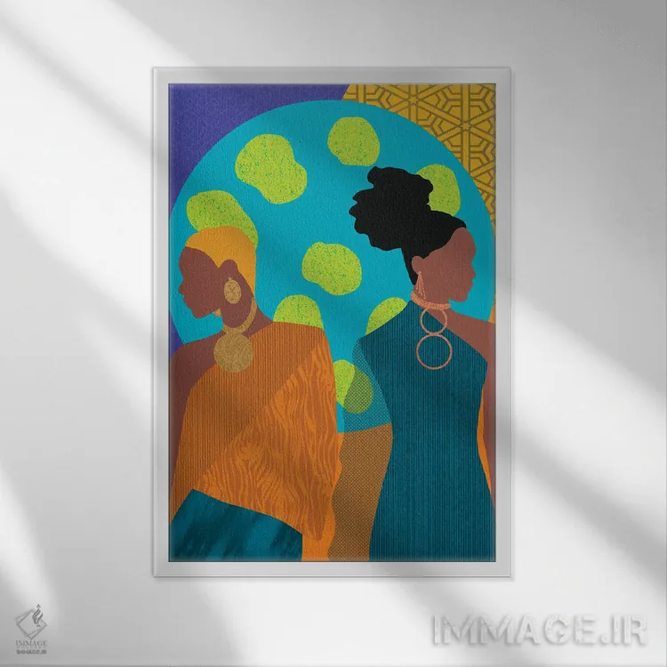 تابلو دکوراتیو هوایت را دارم اثر شرکت کاغذ ساگمون - نمای قابدار سفید
