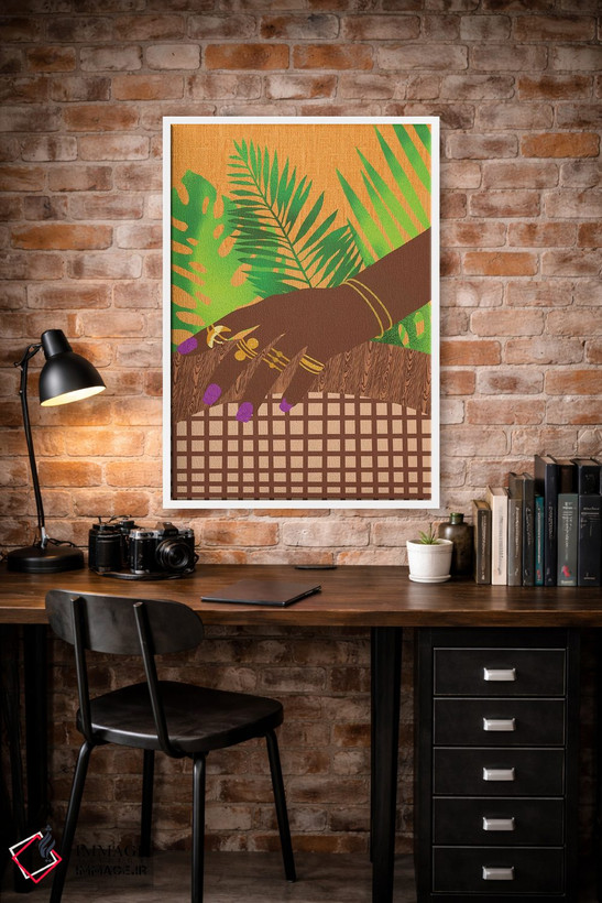 تابلو دکوراتیو بفرمایید بنشینید اثر شرکت کاغذ ساگمون - D1W