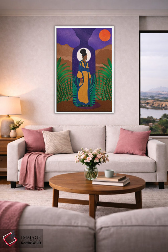 تابلو دکوراتیو جهان درون اثر شرکت کاغذ ساگمون - D4W