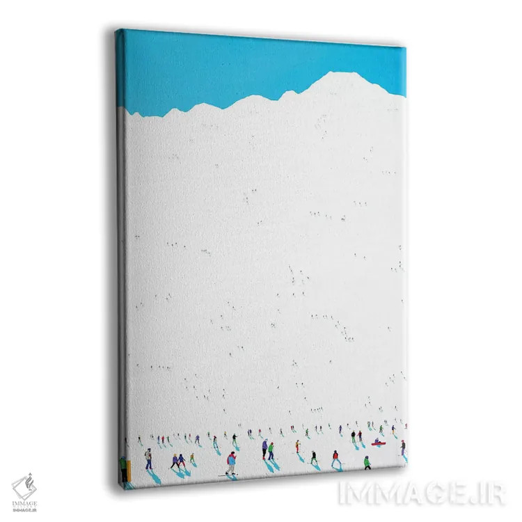 تابلو مینیمال سیاره یخ زده LX اثر استفانی هو - نمای پرسپکتیو محصول