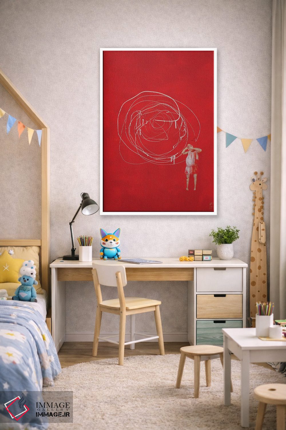 تابلو مینیمال آشوب اثر آنیا اسپاگر - D1W