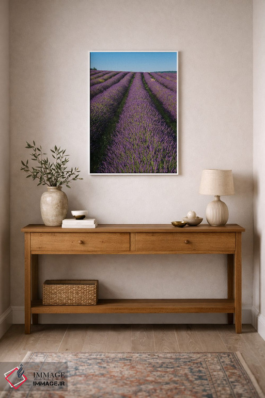 تابلو دکوراتیو In Bloom. Sault, Provence, France.,مزرعه ای از اسطوخودوس… اثر سرجیو پیتامیتز - D1W