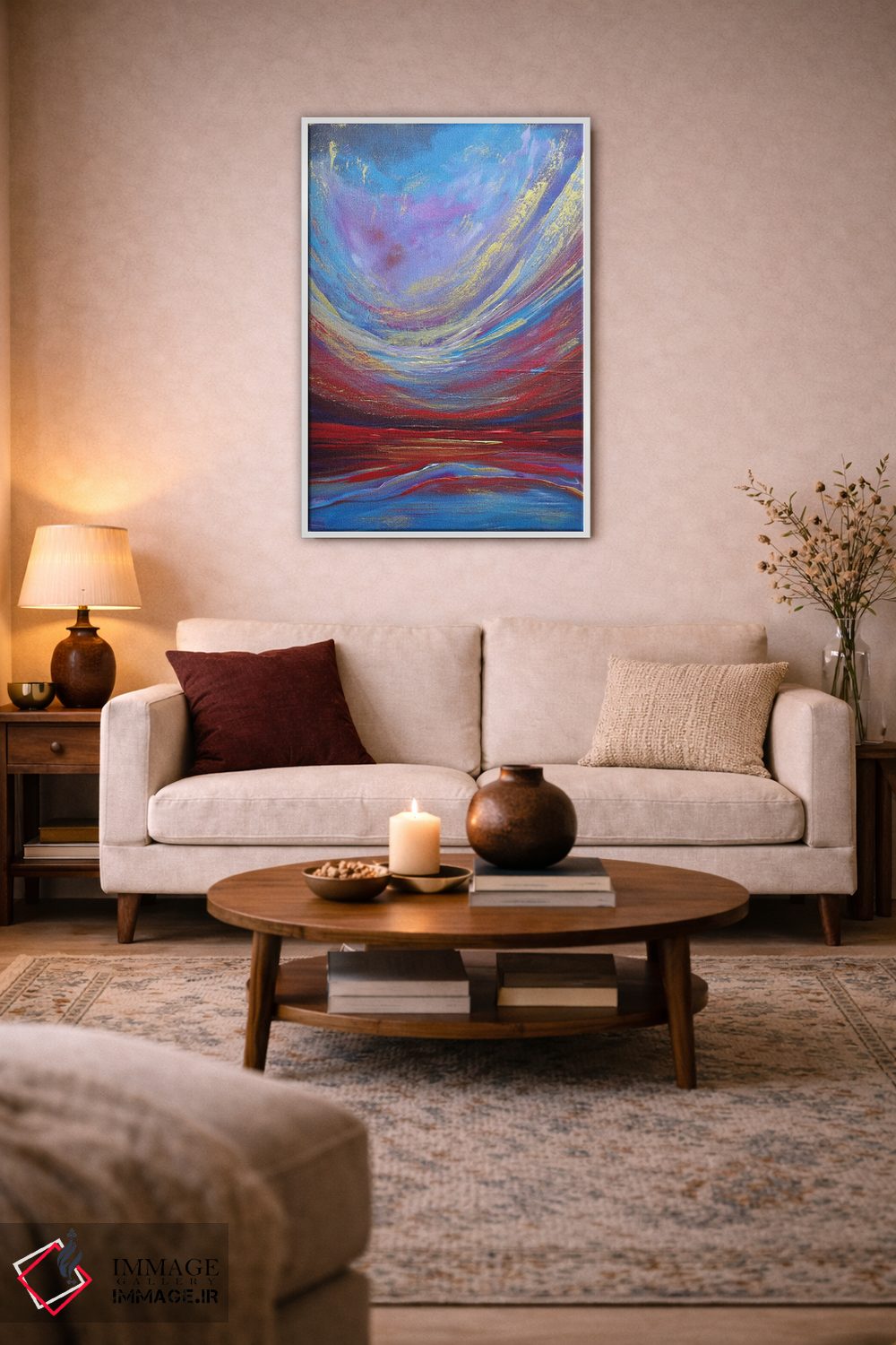 تابلو انتزاعی گرگ ومیش اثر سوفیا کوهن - D2W