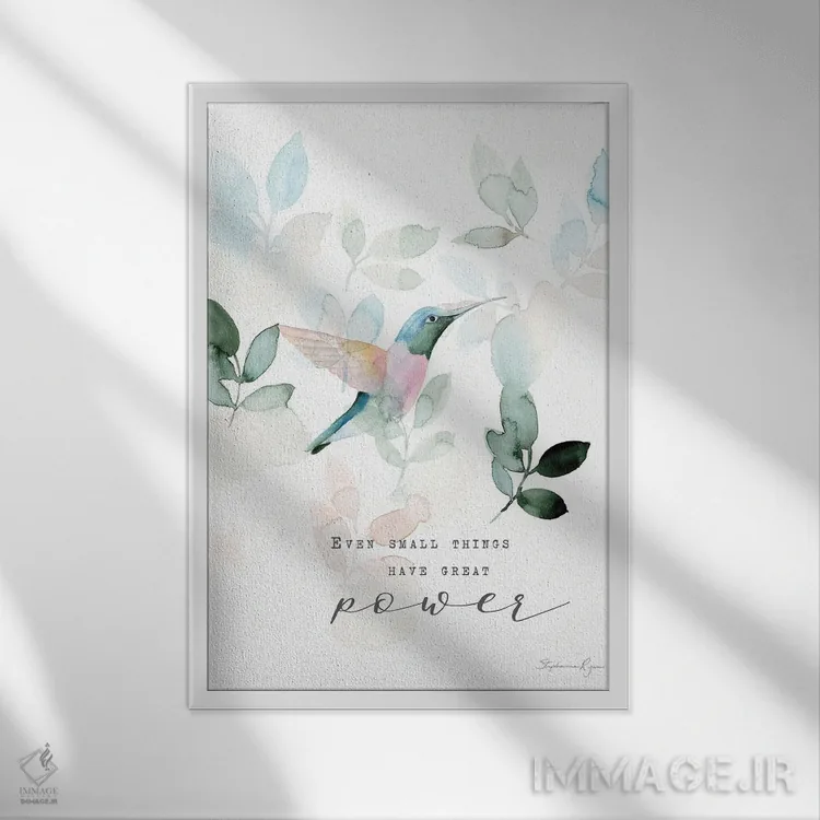 تابلو دکوراتیو سبکی هستی اثر استفانی رایان - نمای قابدار سفید
