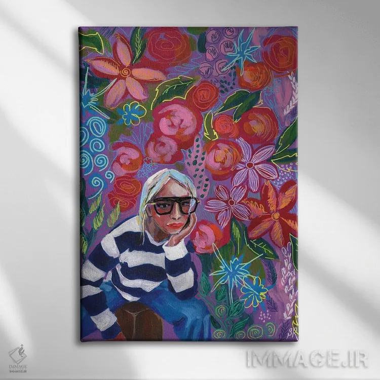 تابلو دکوراتیو خیلی پری اثر ساشا رابینسون - نمای روبهرو روی دیوار